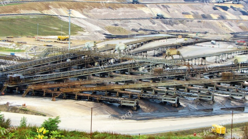 Open Pit Mining Inden Raw Materials Hard Coal Free Photos