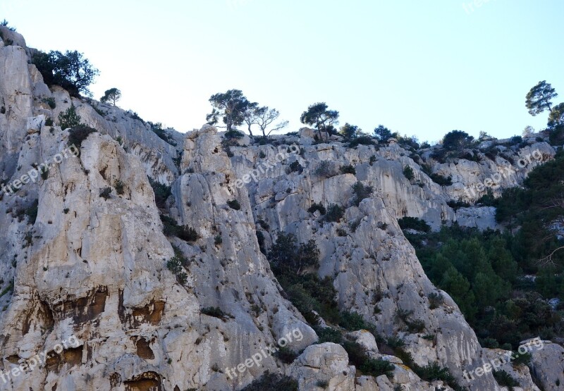 Calanques France Marseille Rocky Coast Rocky