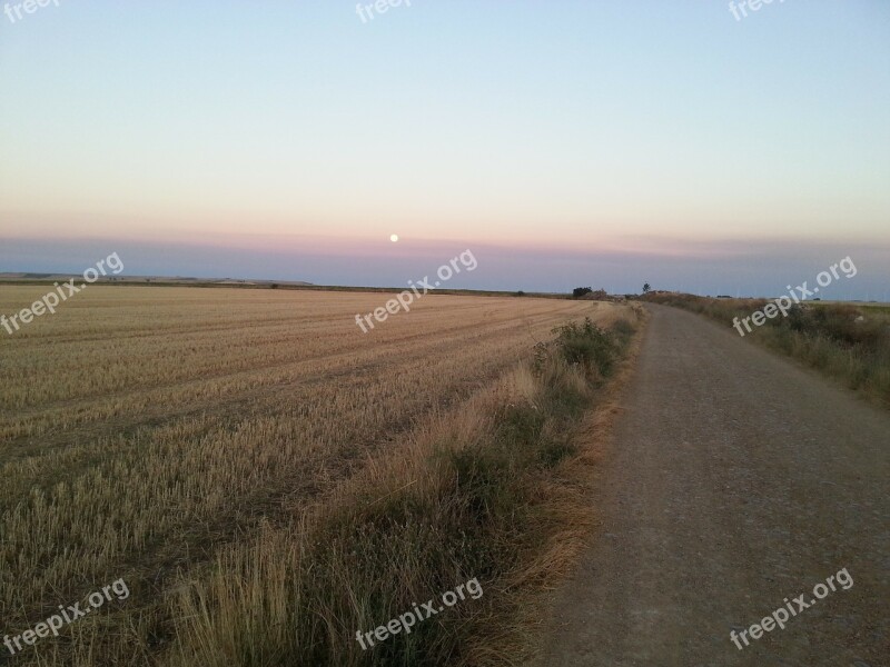 Jakobsweg Camino De Santiago Pilgrimage Sunset Free Photos