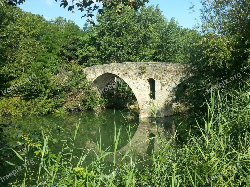 Jakobsweg Camino De Santiago Pilgrimage Bridge Free Photos