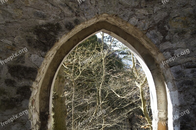 Archway Castle Middle Ages Rusenschloss Swabian Alb