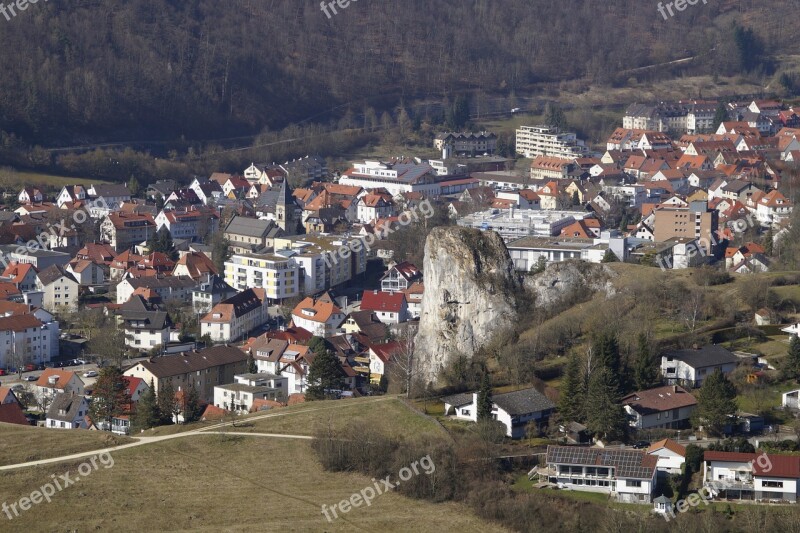 Blaubeuren Village Swabian Alb Settlement Houses