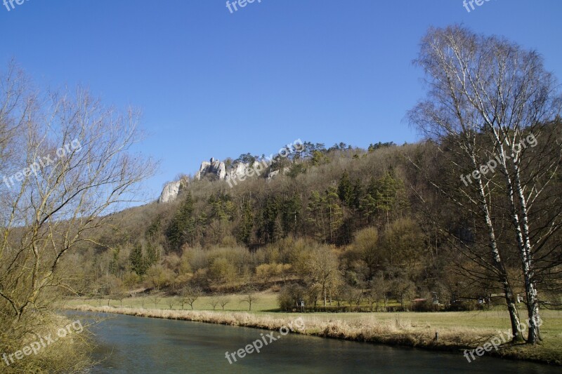 Russians Castle Blaubeuren Swabian Alb Limestone Rock