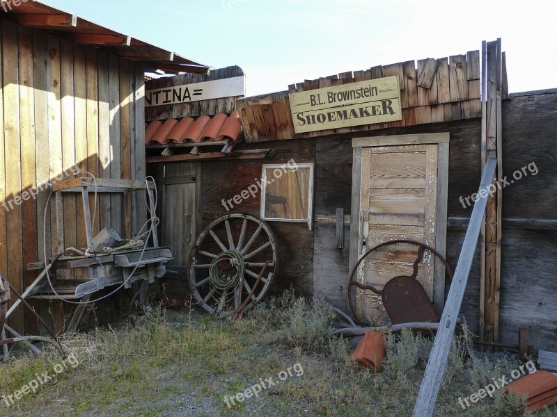 Deadman Ranch Ancient Buildings Wooden Western Style