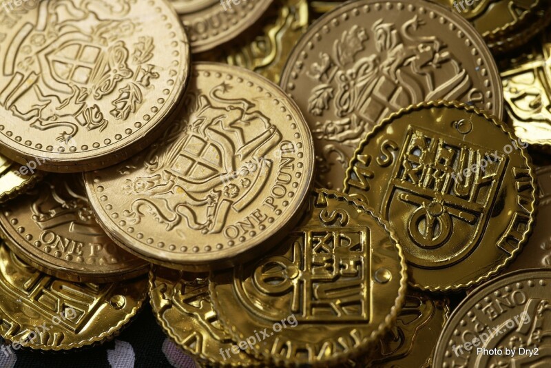 Bitcoin Coins Gold Money Currency