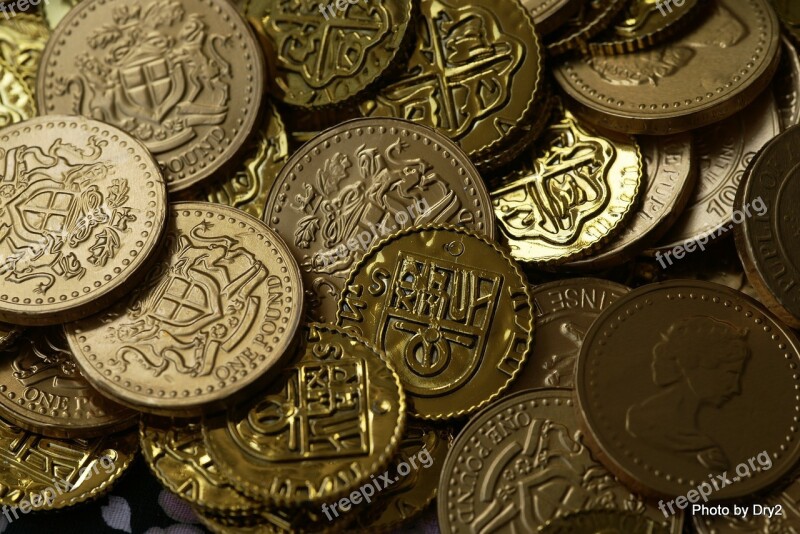 Bitcoin Coins Gold Money Currency