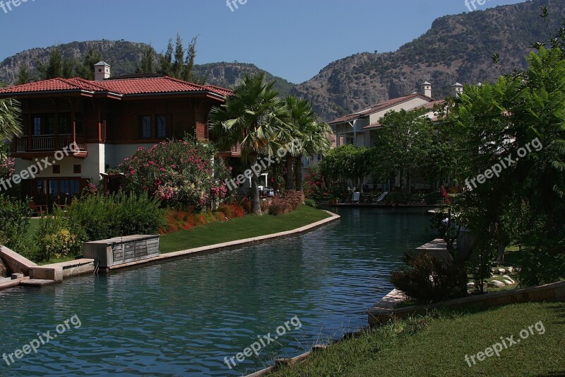 Nature River Canal Mountains Turkey