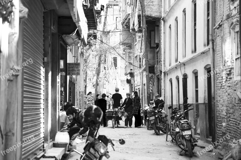 Streets Motorcycle Kathmandu Nepal Free Photos