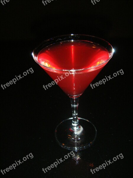 Cosmopolitan Cocktail Glass Drink Alcohol