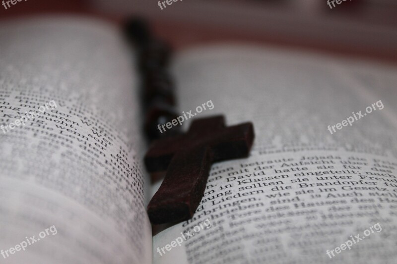 Book Bible Cross Rosary Christianity