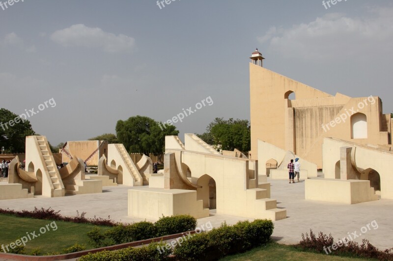 Rajasthan Jaipur Astrology Garden Architecture Free Photos