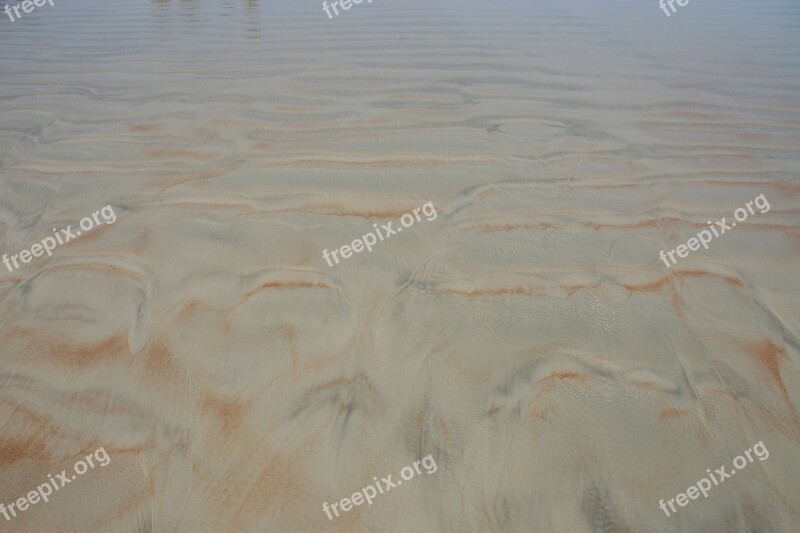 Sand Texture Abstract Beach Wet