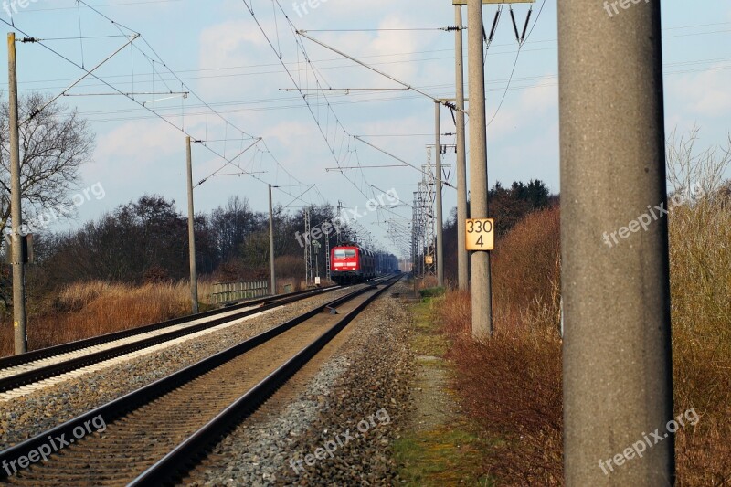 Gleise Rails Train Locomotive Transport