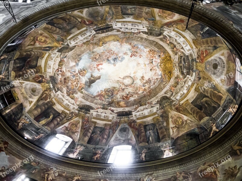 Church Fresh Ceiling Dome Madrid