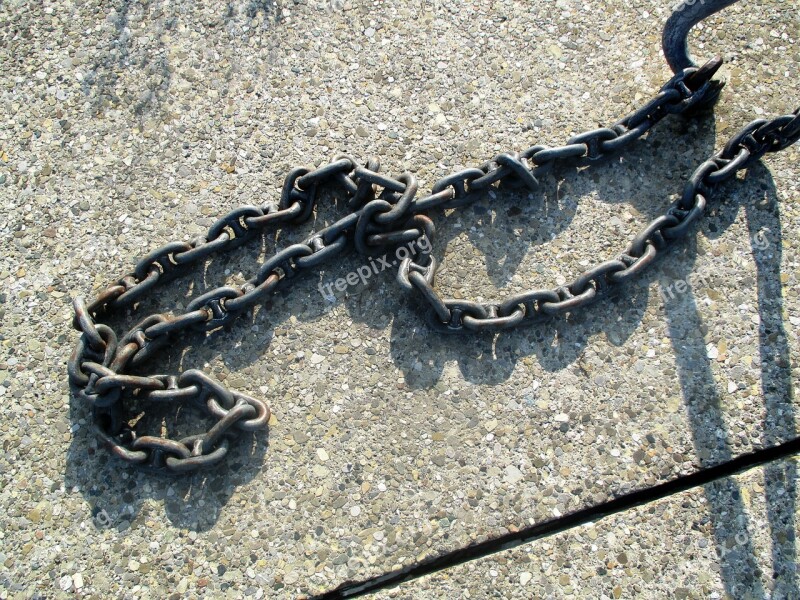 Anchor Chain Chain Metal Iron Links Of The Chain