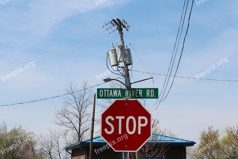 Stop Sign Usa Landline Street Sign Stop