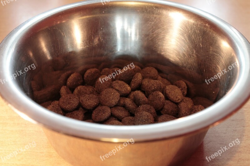 Food Bowl Fressnapf Dog Food Dried Fodder Metal Bowl