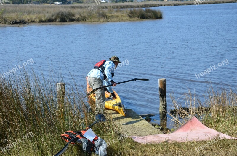 Kayak Rafting Canoe Man Boat