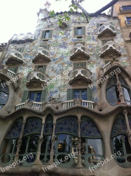 Gaudi Barcelona House Battló Free Photos