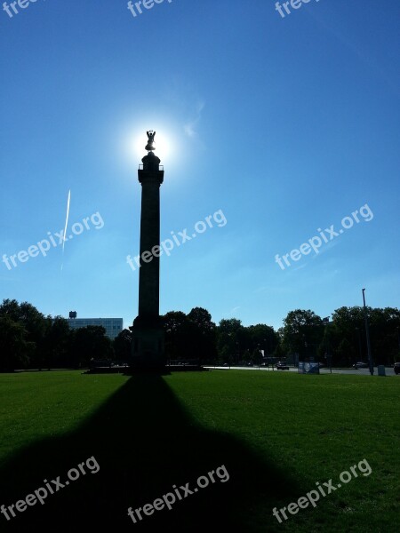 Shadow Statue Pillar Artwork Silhouette