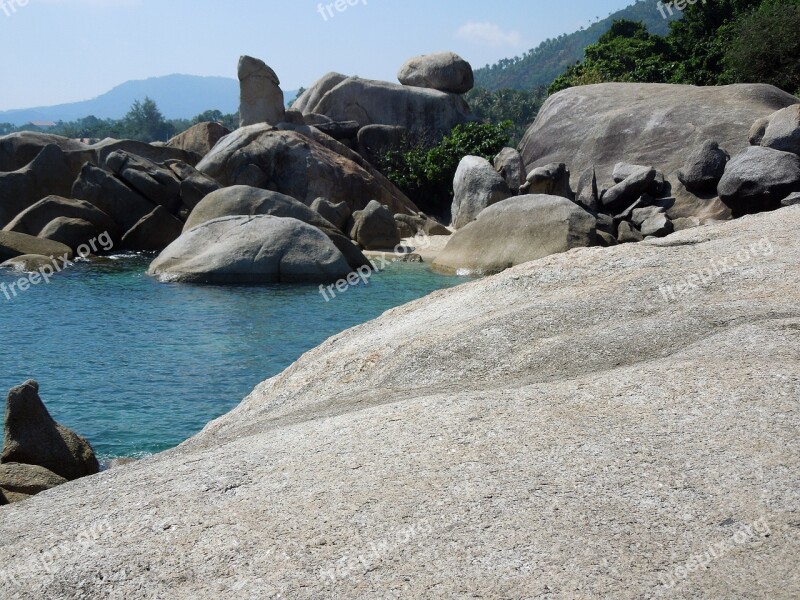 Koh Samui Thailand Asia Rock Coast