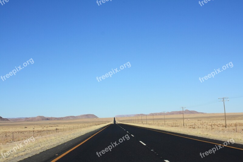 South Africa Road Vacations Street Northern Cape Horizon