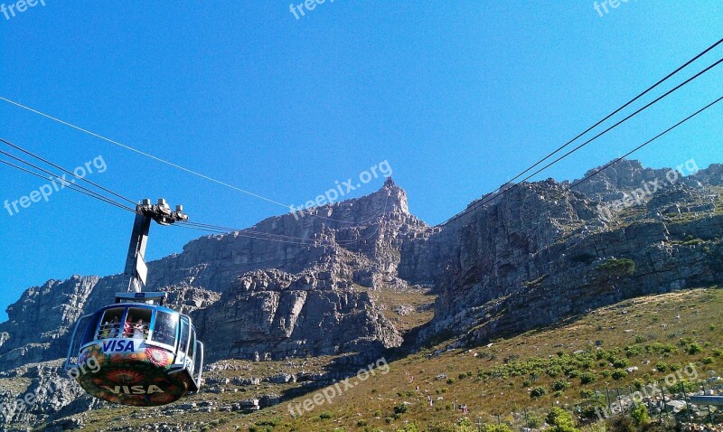 Cable Car South Africa Cape Town Table Mountain Free Photos