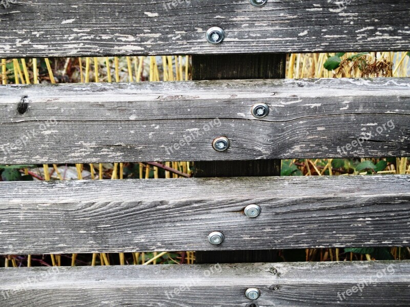 Wood Fence Wood Battens Screwed Stukturiert