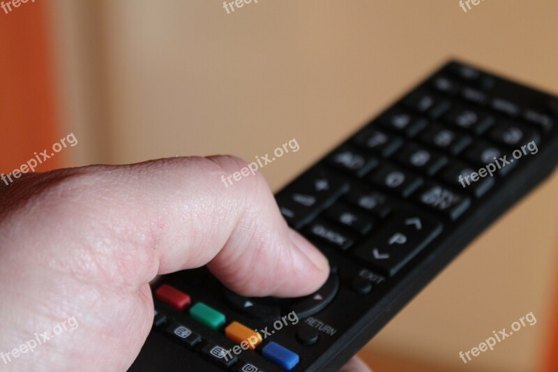 Finger Remote Control Turn On Tv Free Photos