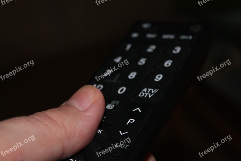 Finger Remote Control Turn On Tv Free Photos