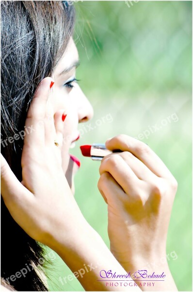 Fashion Portrait Floral Beauty Girl