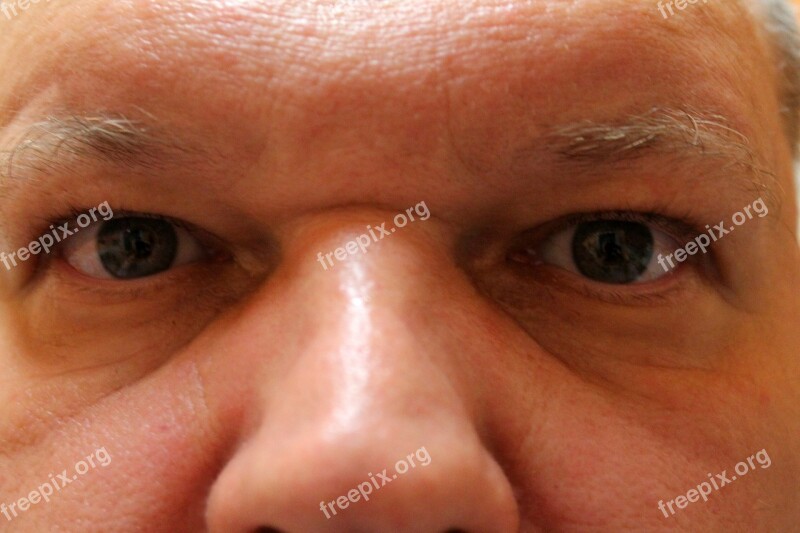 Man Eyes Facial Expression Face Human