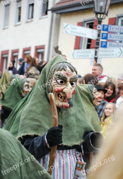 Germany Carnival Shrovetide Parade Mask