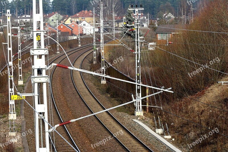 Railway Rails Train Signal Signals