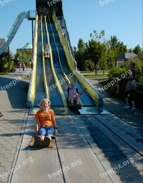 Slide Slip Girl Children Playground