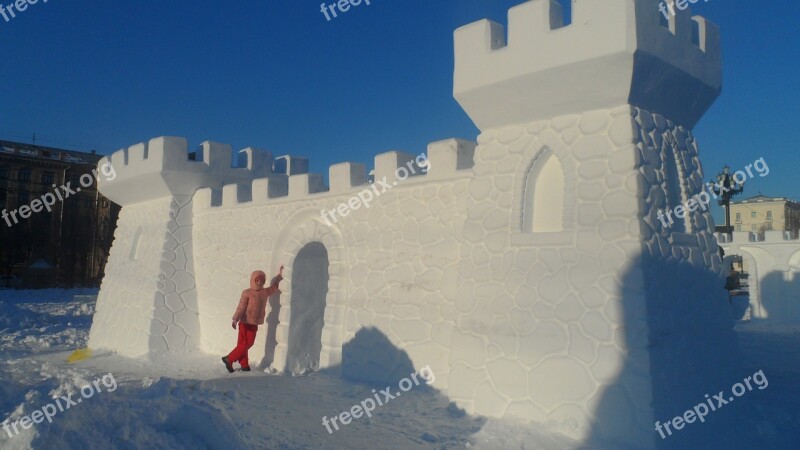 Snow Castle Sky No Sunset Free Photos