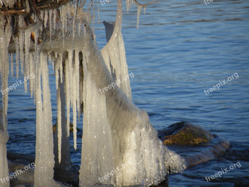 Frozen Water Lake Ice Snow