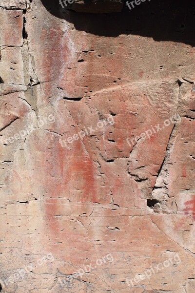 Pictograph Rock Art Drawing Native American Indian