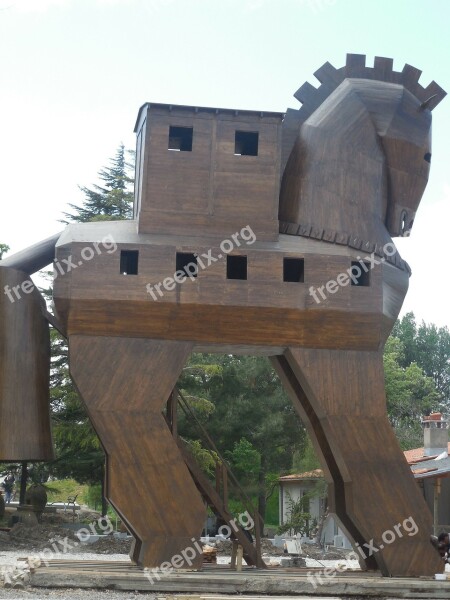 Trojan Horse Trojan Troy Wooden Horse Homer