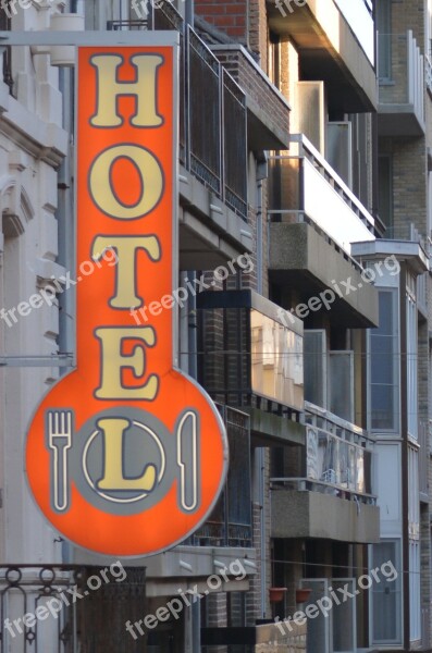 Hotel Buildings Advertising Free Photos