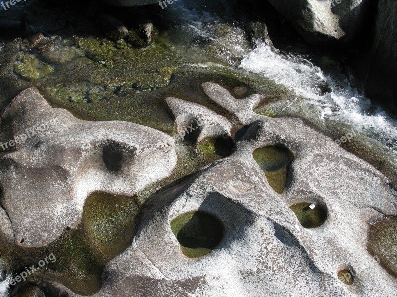 Erosion Rocks Water Nature Mountain