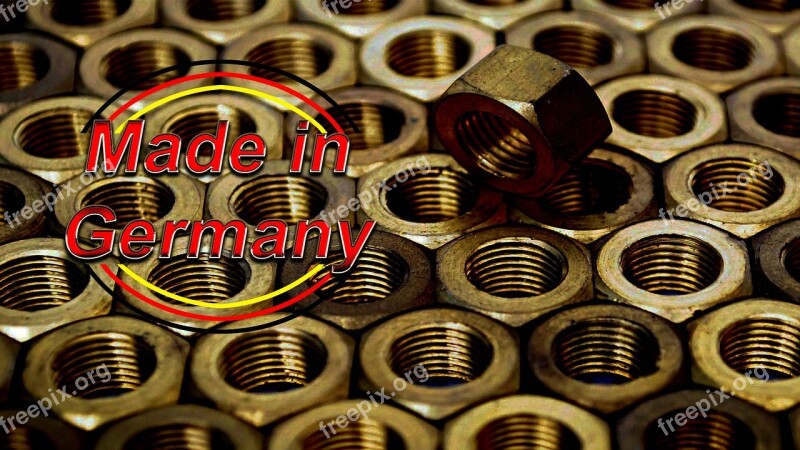 Made In Germany Nuts Stamp Manufacturing Production