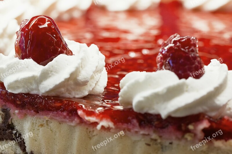 Raspberry Cake Cake Raspberries Fruit Dessert