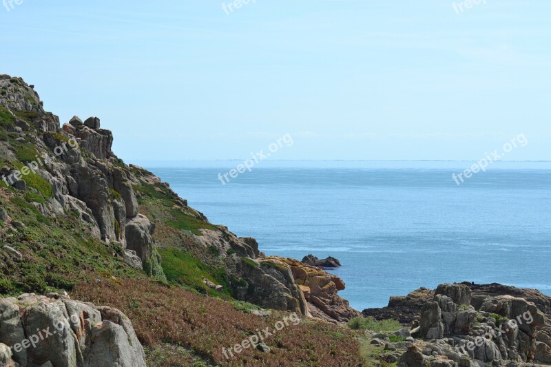 Sea View Jersey Rocks Rock Pools Coastline