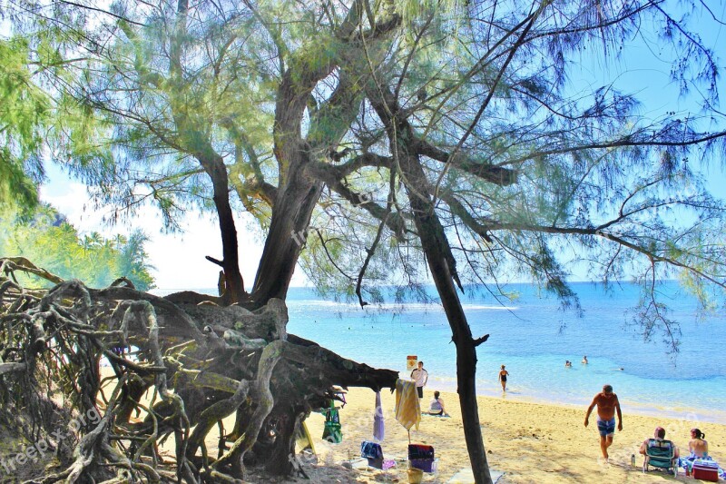 Hanalei Kauai Hawaii Beach Sand