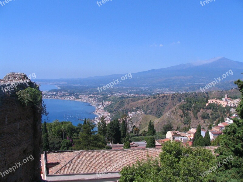 Taormina Sicily Italy Etna Free Photos