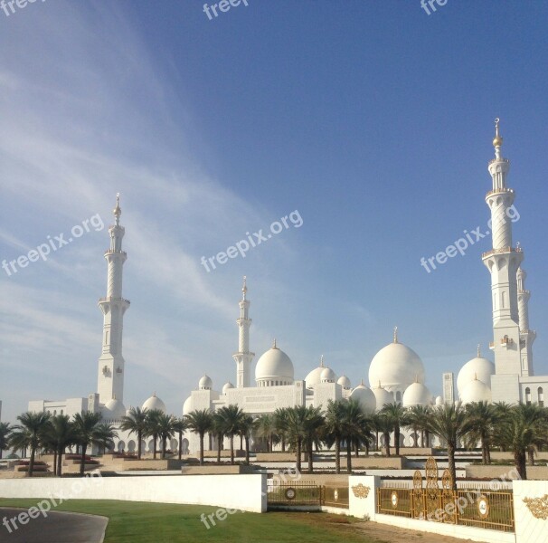 Abu Dhabi Moshe Islam Arabic Minarets