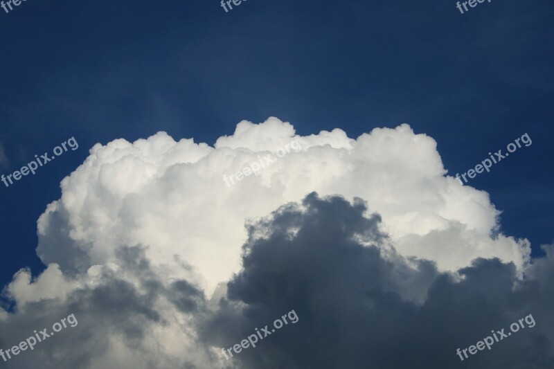 Cumulus Cloud White Steam Sky