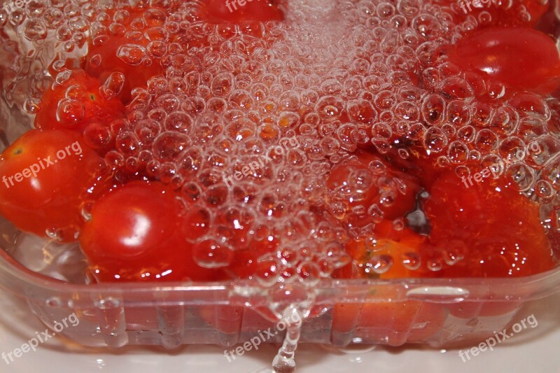 Blow Water Air Bubbles Tomatoes Bubble