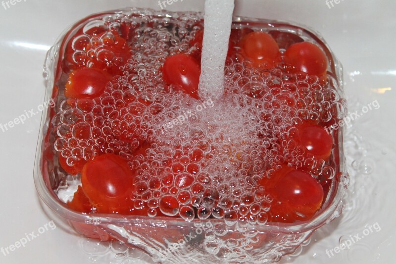 Blow Water Air Bubbles Tomatoes Bubble